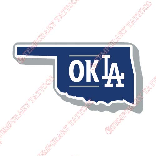 Oklahoma City Dodgers Customize Temporary Tattoos Stickers NO.8196